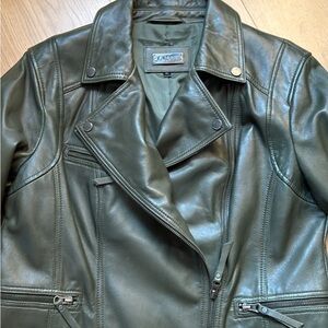 Danier Olive Leather Jacket